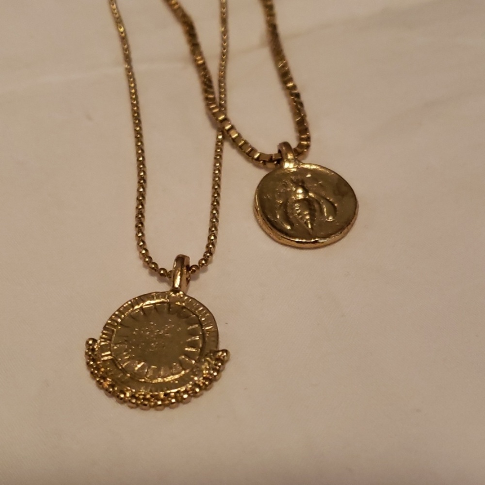 Noonday Collection Charmed Medallion Necklace Set